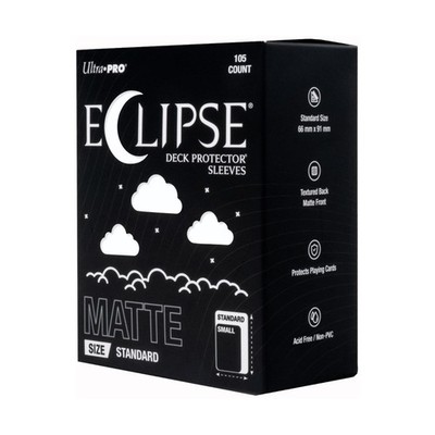 Ultra Pro Card Sleeves Standard Eclipse Matte - Arctic White (105) New