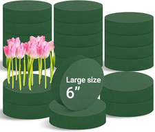 20 Pcs round Floral Foam Blocks 6 X 1.57 Inch Flower Foam Florist Foam Dry Wet F
