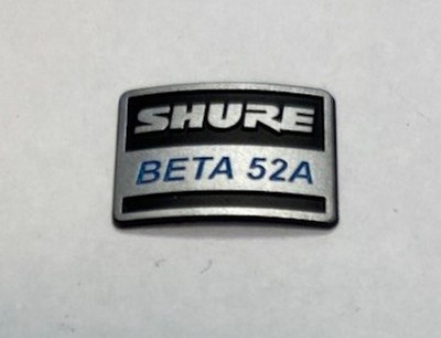 Shure 39H926 Replacement Identification Plate for Beta52A Wired