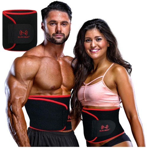 Waist Trimmer Premium Sweat Enhancing Fitness Belt For Women Men Trainer Black