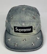 Supreme - Star Studded Denim Camp Cap