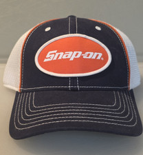 Snap-on Trucker Hat Cap Navy/White Mesh Back ...