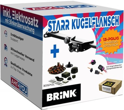 BRINK AHK für Dacia Duster I 13-18 starr Kugelflansch + 13-pol ECS ES SPEZ