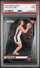 Caitlin Clark 2024 Panini Prizm Indiana Fever Basketball Rookie Card #22 PSA 9
