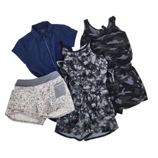 4 PC Lot Bundle Athleta Girl Tank Rompers, Playsuit Romper Shorts Size M/8-10