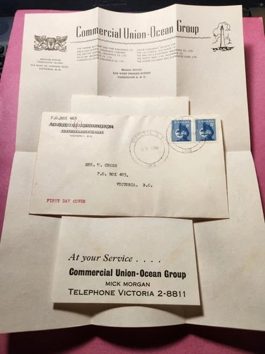 1958 Canada FDC with Enclosed Promo Advertising