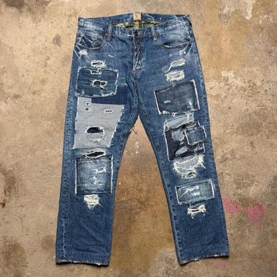 PRPS Distressed Repaired Denim Jeans