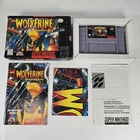 Wolverine: Adamantium Rage SNES Complete CIB! GREAT Condition w/ RARE POSTER!
