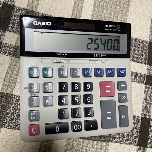CASIO DS-120TW Accounting Calculator Solar Desktop size Operation confirmed - Picture 17 of 24