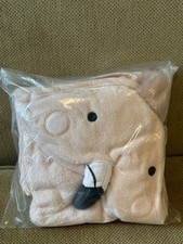 POTTERY BARN KIDS SUPER SOFT FLAMINGO BABY HOODED TOWEL 33" x 33" Pink NWOT