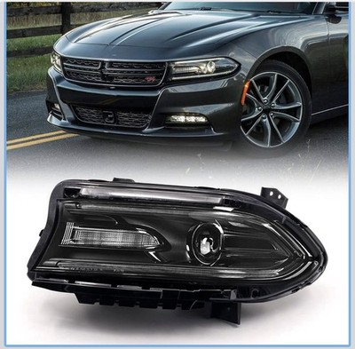 FIONE - For Dodge Charger Headlights Assembly 2015-2021 Halogen Model headlamp w