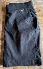 Rafaella Comfort Skort Sz, XXL Elastic Waist Casual Black NEW