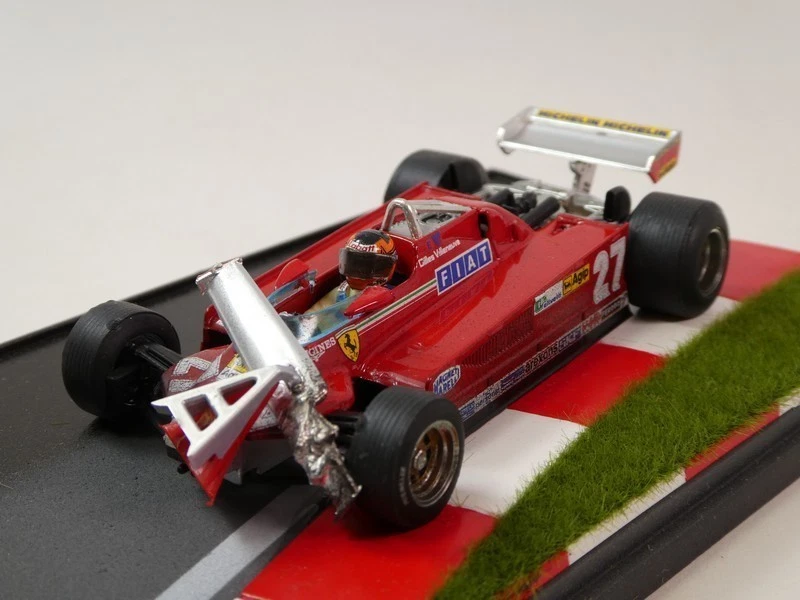 Brumm Ferrari 126 CK #27 Gilles Villeneuve Canada 1981 55-56 giro lap 1/43 AS45 - Immagine 2 di 4