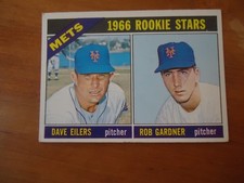 1966 Topps Rookie Stars New York Mets Card # 534 Dave Eilers Rob Gardner High #. rookie card picture