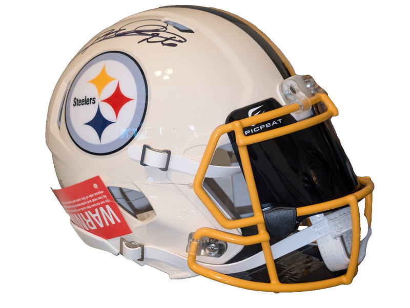 ROD WOODSON SIGNED PITTSBURGH STEELERS AUTHENTIC FS HELMET THROWBACK CREAM VISOR