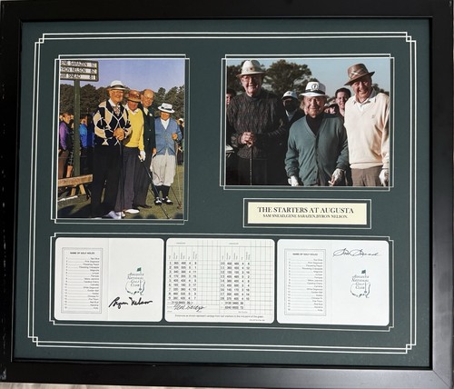 Sam Snead Autographed Signed Masters Scorecards By Byron Nelson, Gene Sarazan & . PSA Auth. 