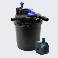 1600 gal UV BIO-FILTER Pond Pressured 13w Filter Pressurized with 790 GPH pump