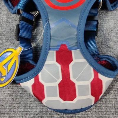 Marvel Comics Pet Harness for Dogs and Cats Captain America Medium