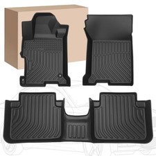 Oe Floor Mats For 2013-2017 Honda Accord All-weather Tpe Rubber Cargo Liner 3pcs