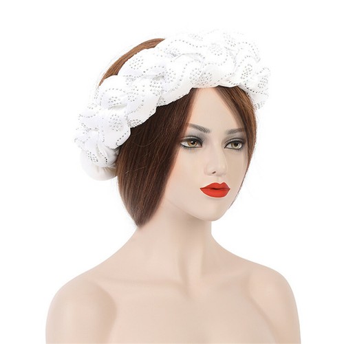 Bunte Head Wraps Haarbänder für Frauen Zopf gedreht große Stirnbänder Kopfbedeckung - Bild 26 von 54