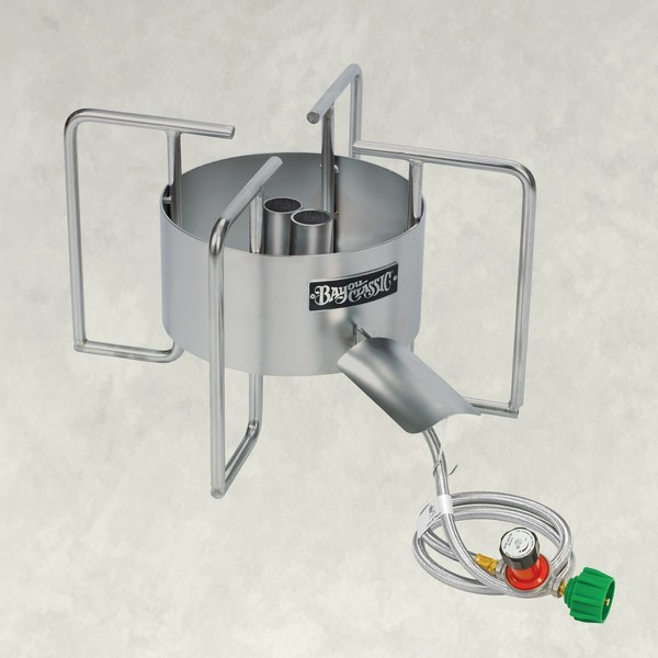 Bayou Classic SS40 22 Inch Stainless Steel Dual Jet Burner Crawfish