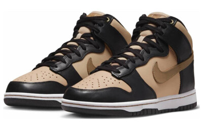 靴 NIKE DUNK HI PREMIUM Nike Dunk High LXX Black Flax - DX0346-001 | eBay