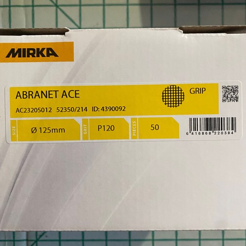 Mirka Abranet Ace Ceramic Sanding Discs 125mm - 10 Pack - Picture 2 of 2