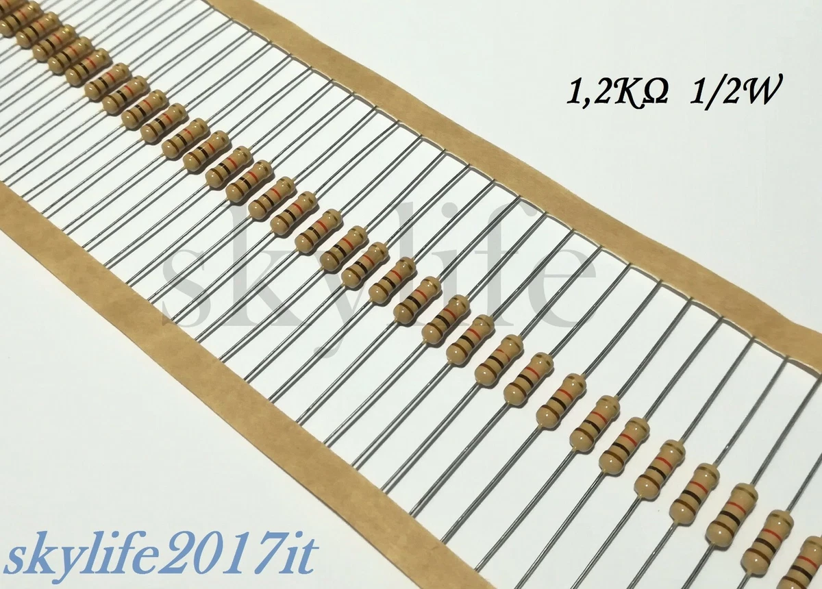 Kit Resistori A Film Metallico 2600 Pezzi – 1Ω ~ 3MΩ, Tolleranza ±1%, In Scatola Di Plastica, Per Esperimenti Elettronici E Fai Da Te
