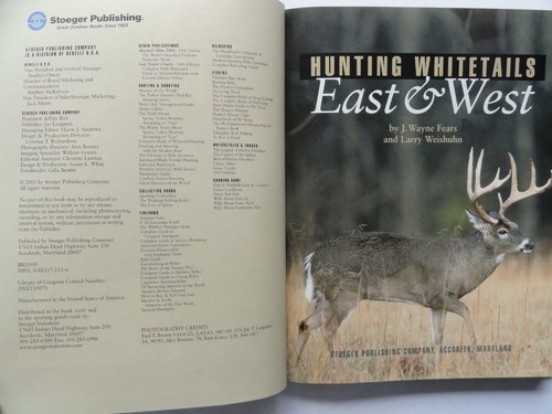 (488) Hunting Whitetails East & West by J. Wayne Fears Stoeger PB 2015 - Picture 2 of 7