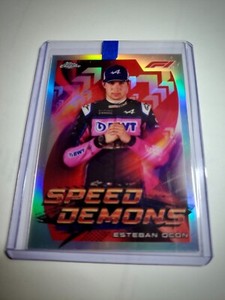 2022 Topps Chrome F1 ESTEBAN OCON SD-EO Speed Demons Refractor