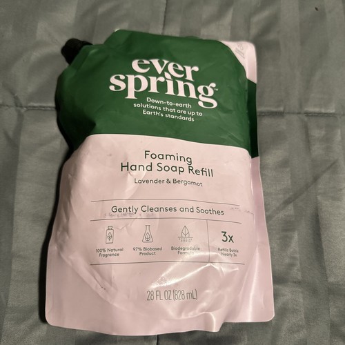 Ever Spring Refill Foaming Hand Soap 28 fl oz Lavender Bergamot Biodegradable