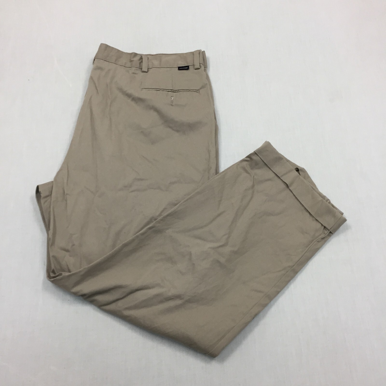 Vintage Dockers Chino Trousers Cotton Pants Straight Fit Mens Size 42W 30L Beige