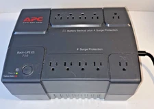 APC Battery Back Up + Surge Protection Back-UPS ES 750~ No Battery ~ Powers on