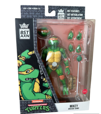 BST AXN TMNT Teenage Mutant Ninja Turtles Mikey Michelangelo Arcade Game Figure
