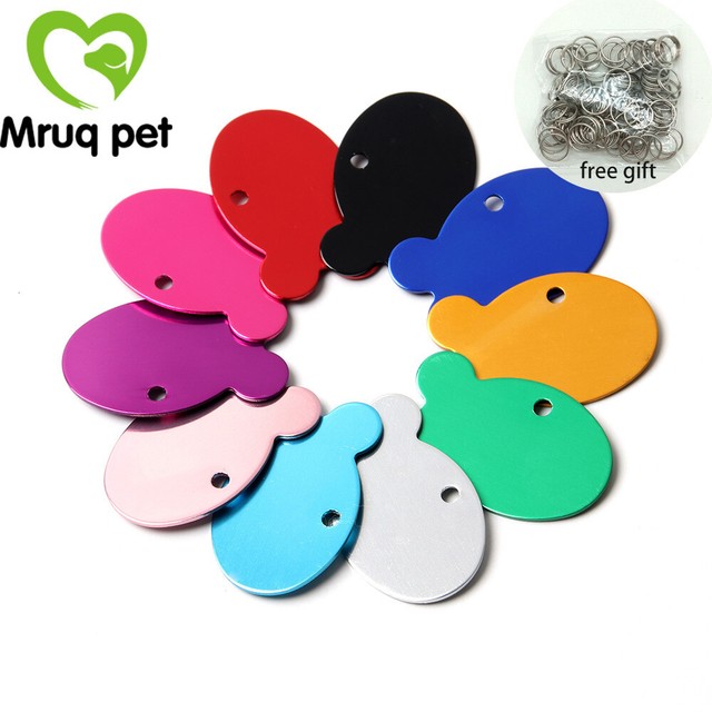 Wholesale Blank Pet Dog Cat ID Tags Dog Name Tag Collar Accessories Pet