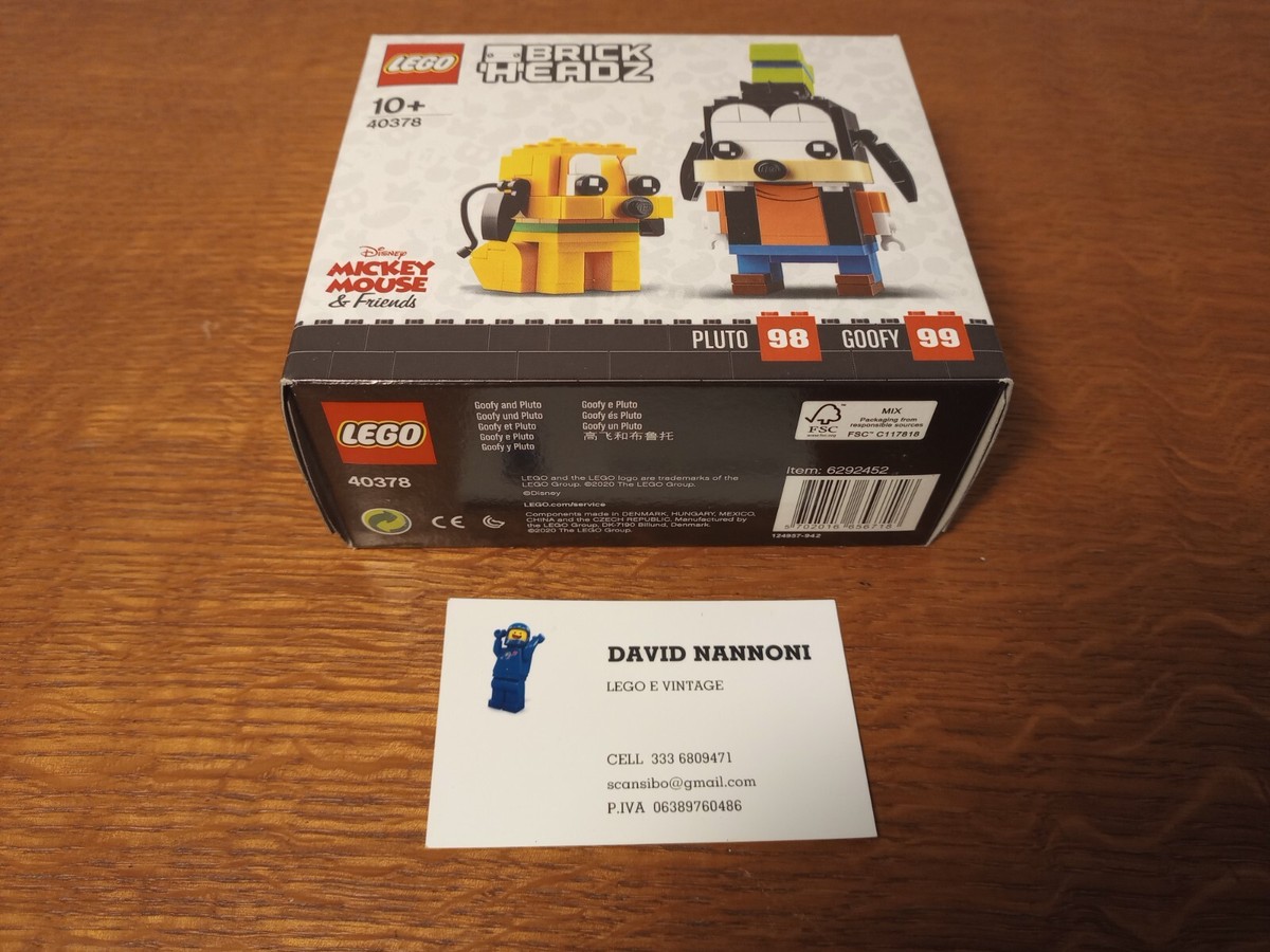 LEGO Disney Brickheadz 40378 Goofy & Pluto 98 99 COLLECTION MISB
