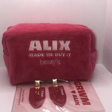 BENEFIT x ALIX Made Me buy It Make Up Bag with 2 Hair Clips