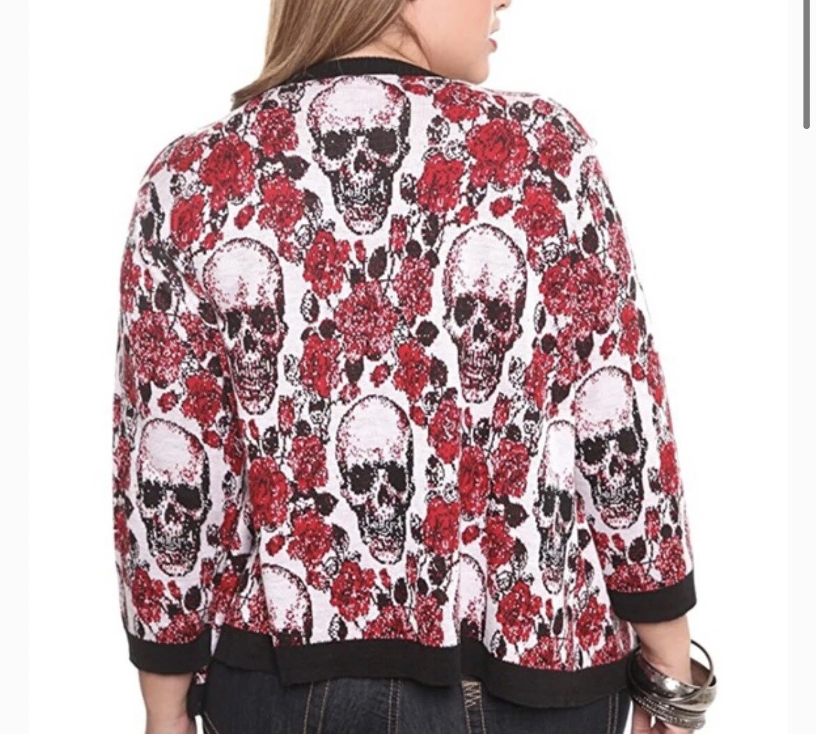 Torrid skull cardigan sale