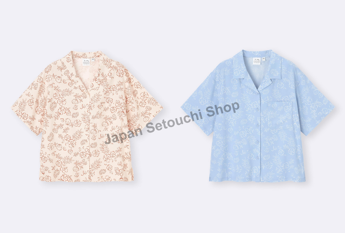 GU x CHIIKAWA Summer Collection Short Sleeve Pattern Shirt XS-3XL