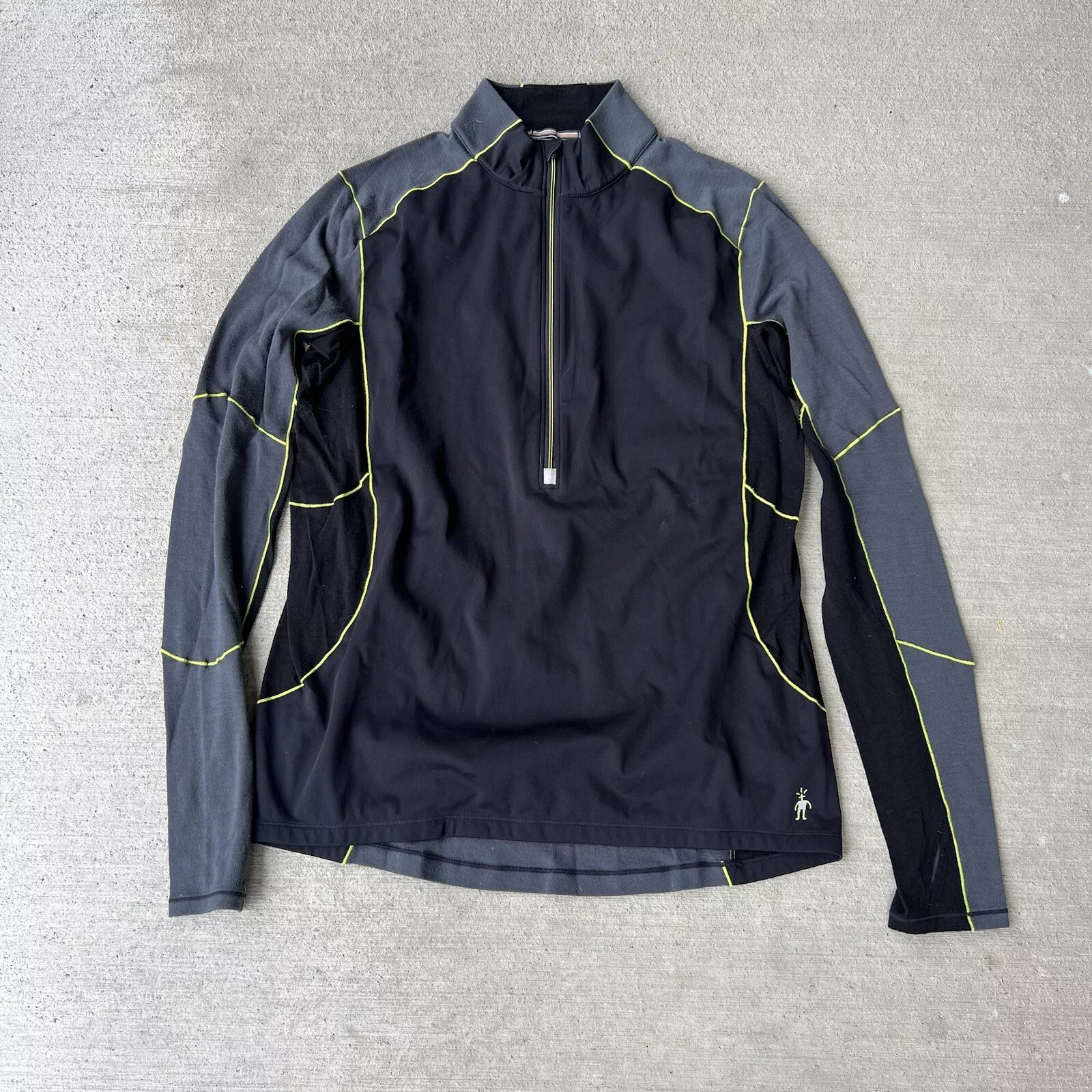 smartwool phd light wind 1/2 zip long sleeve shirt