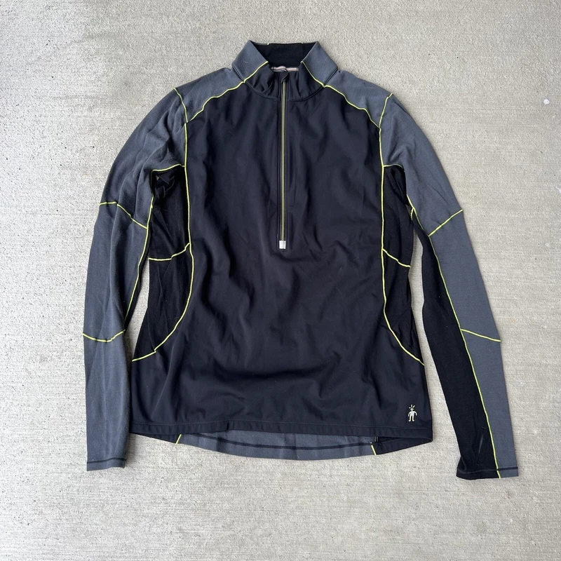 smartwool phd light wind 1/2 zip long sleeve shirt