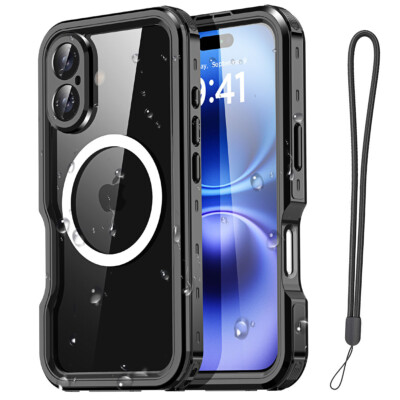 For iPhone 16 Plus MagSafe Magnetic Case Waterproof Shockproof Heavy Duty Cover