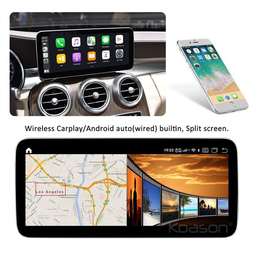 12.3 Android Screen Upgrade GPS Carplay Stereo Mercedes-Benz A CLA GLA G63 - Bild 10 von 16
