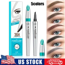 Microblading Tattoo Eyebrow Ink Pen Long Lasting Eye Brow Pencil 3D Fork Makeup