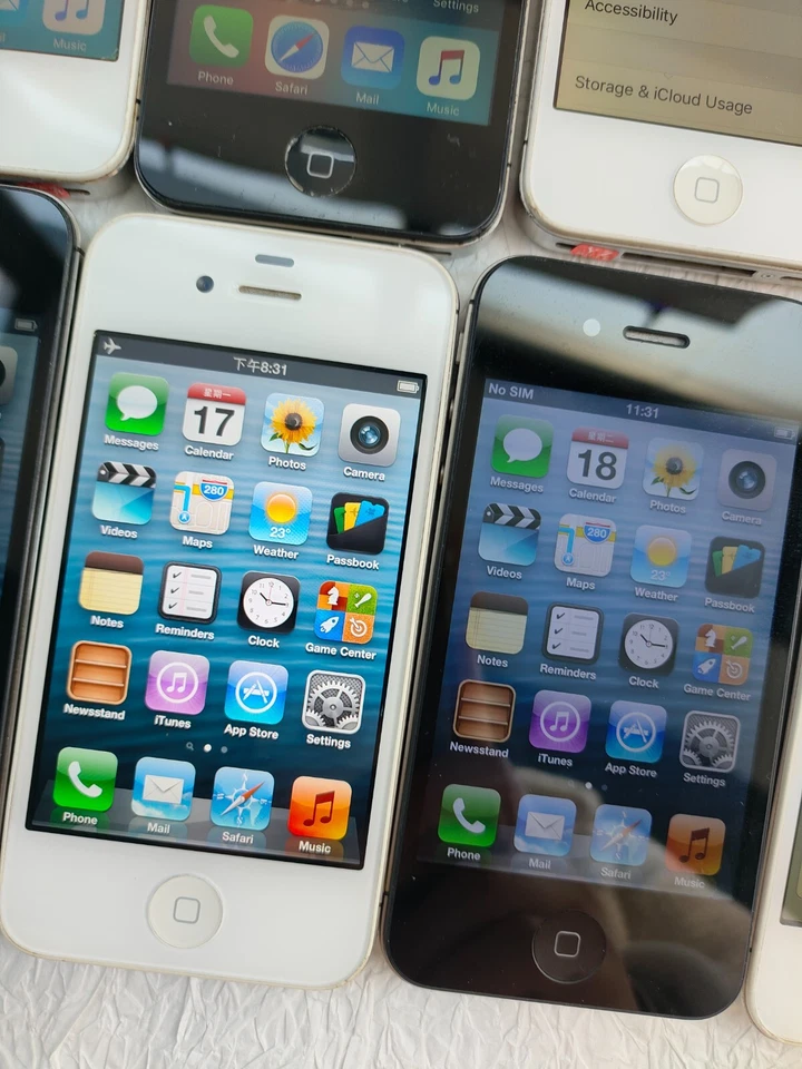 Original Apple iPhone 4 4s 8/16/32/64GB Black/White UNLOCKED Phone Tested GOOD - Image 4 of 4