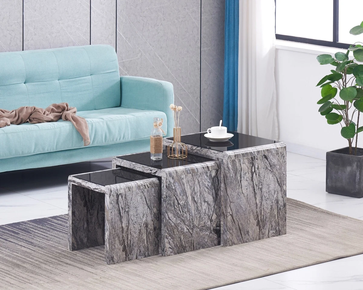 Glass nest 2024 of tables ebay