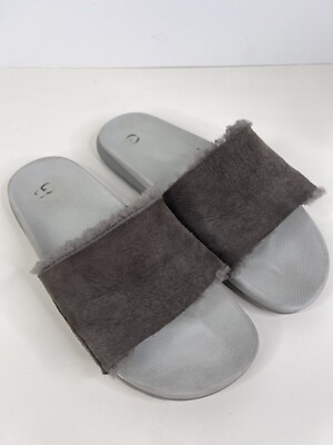Uggs Men Fluff  You Grey Slide Slipper Amazon.com | UGG Men main image 4