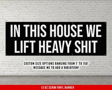 Home Gym Wall Art - Inspirational Weightlifting Banner