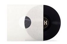 25 Pieces LP Inner Sleeves Cream with Center Hole Paper Lined 70gr No Corner Cut
