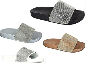 ladies sparkly flip flops